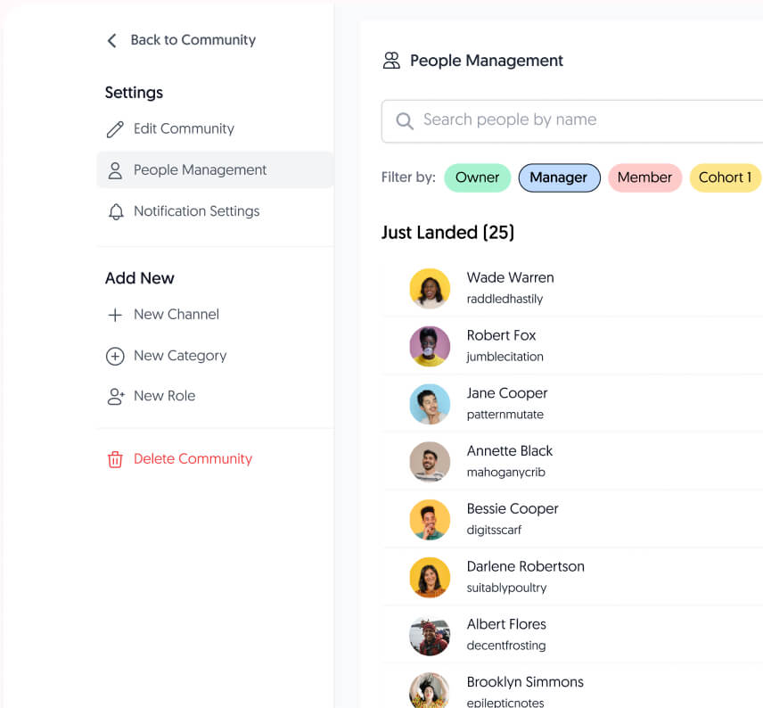 easy member management