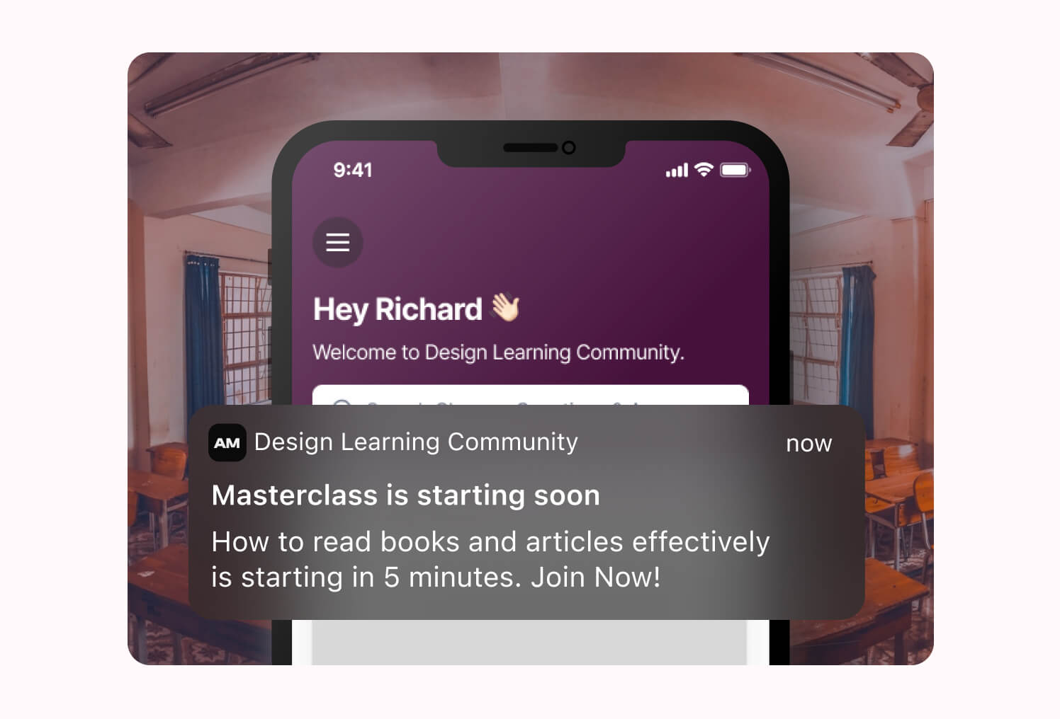 push notifications on scenes