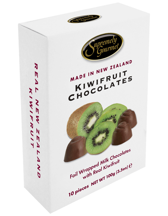 Supremely Gourmet Kiwifruit Milk Chocolates 10 piece