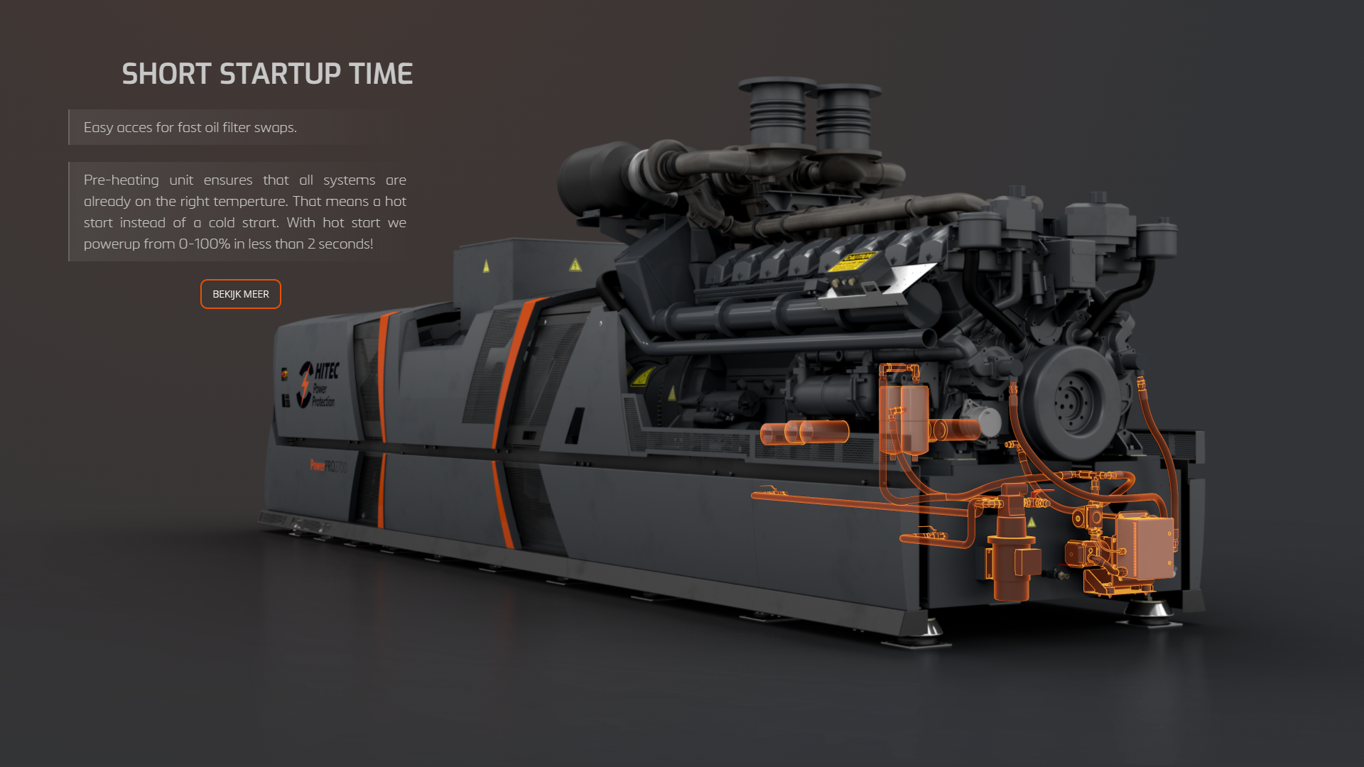 Technical Animation case | highlighting with text on the left