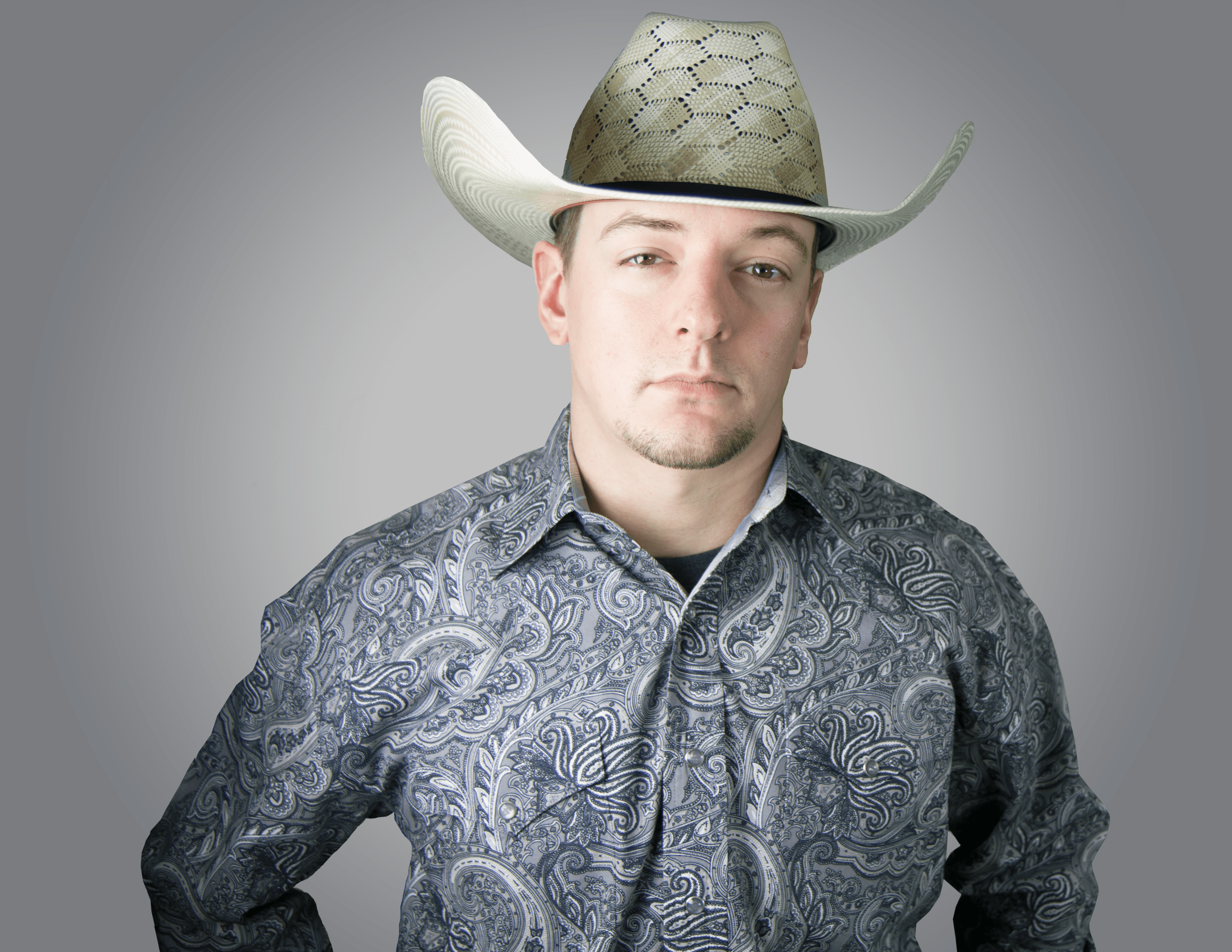 head on image of Brent Alexander with a cowboy hat