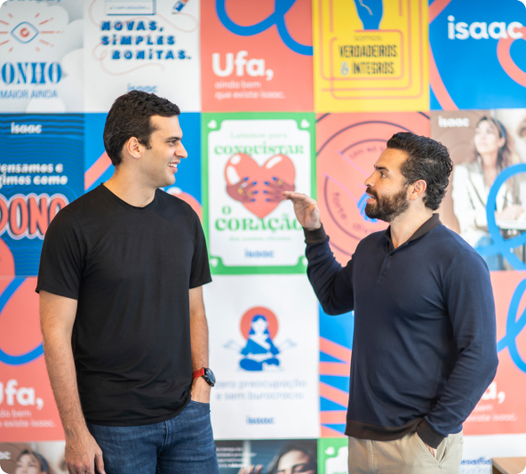 Foto dos sócios Ricardo Sales e David Peixoto.