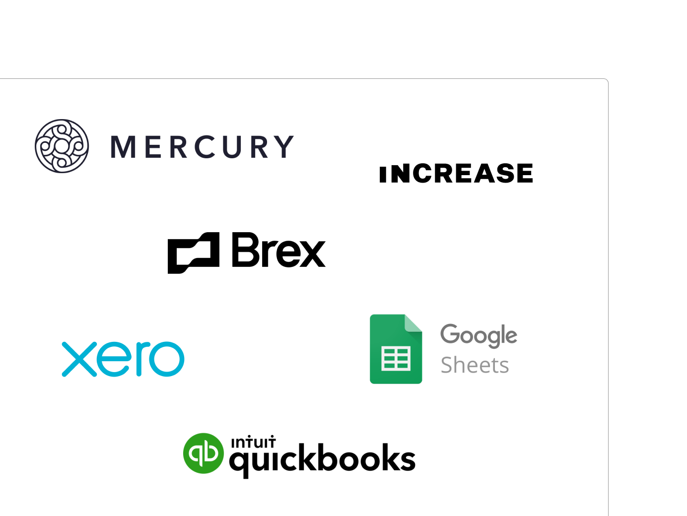 List of bank, accounting, and financial logos that Level connects to