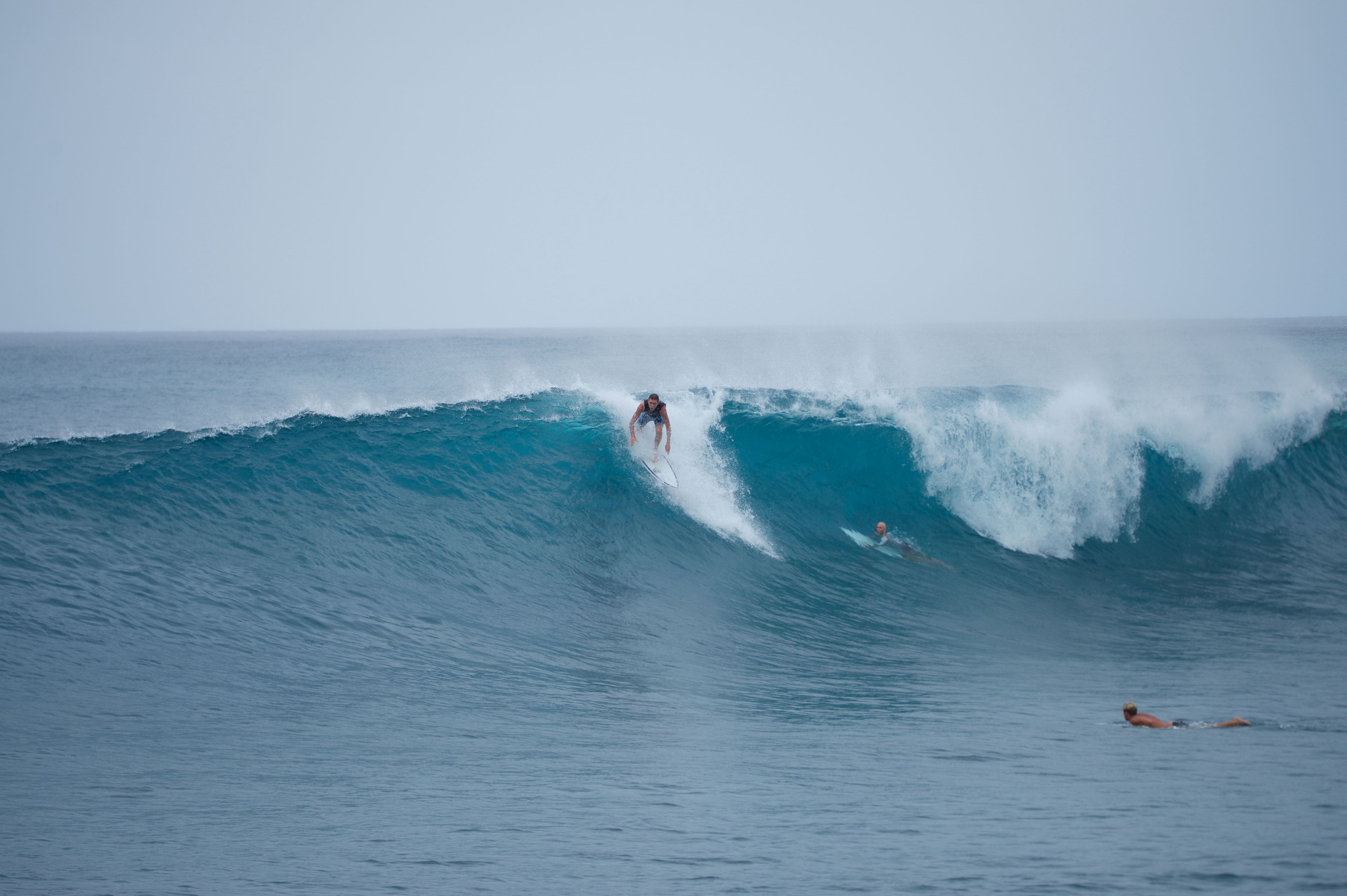 Bigger unbroken waves are the most common fear