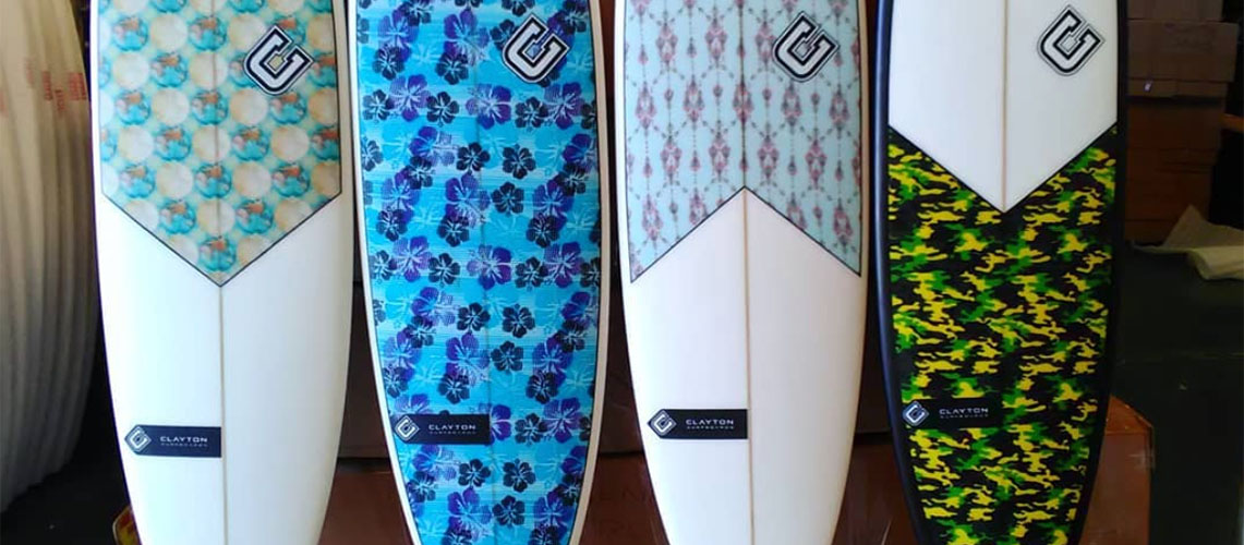 painting a surfboard