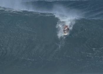 air dropping into a wave