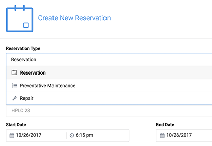 One-click reservations | TetraScience Scheduling