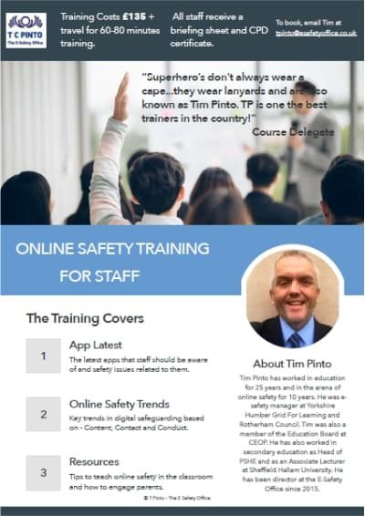 e-Safety Staff Training