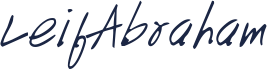 Leif Abraham signature