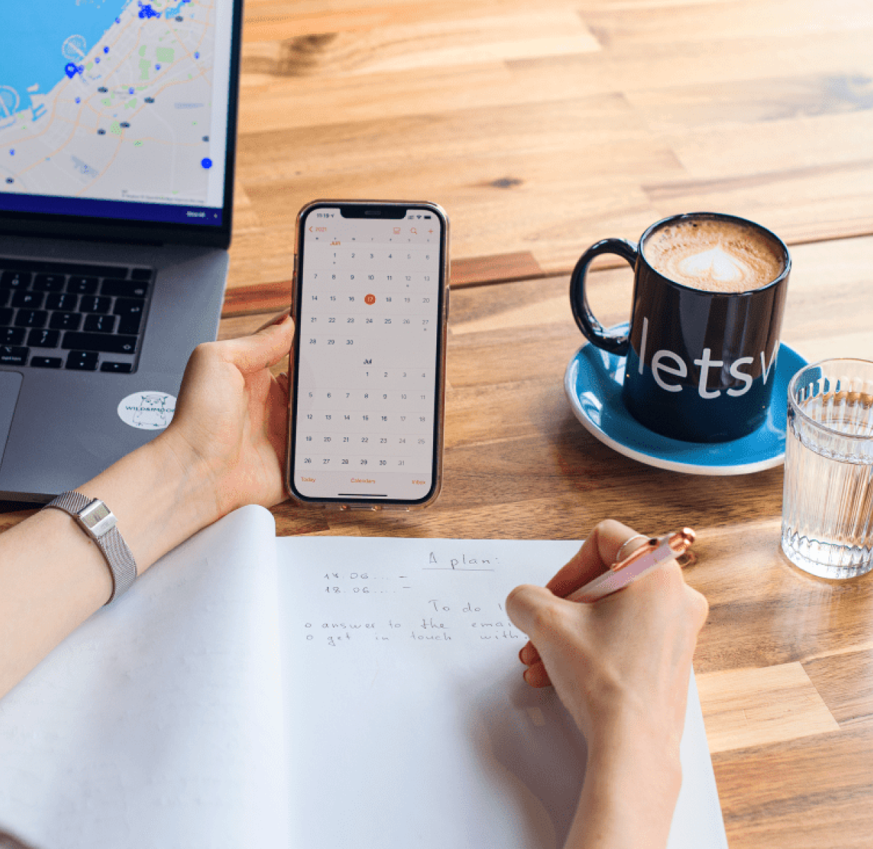 Check-In Through The Letswork App