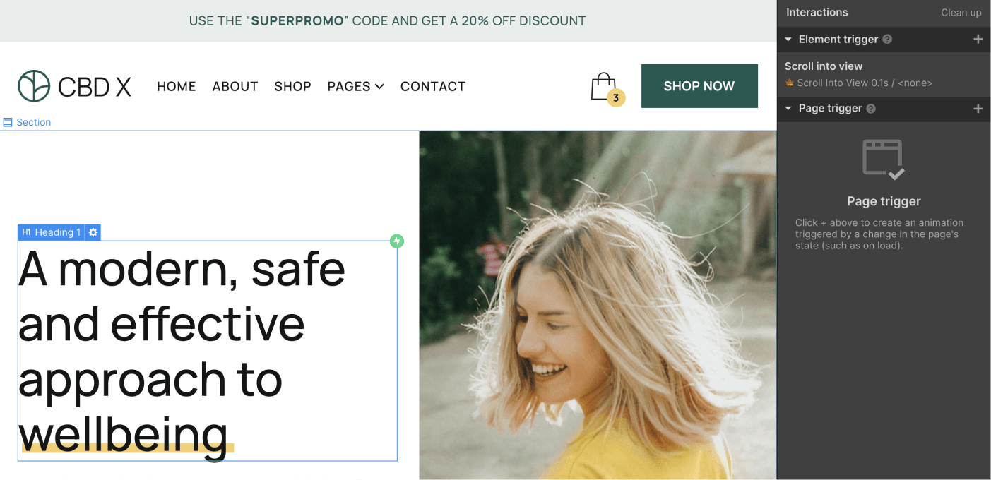Animations - CBD X Webflow Template