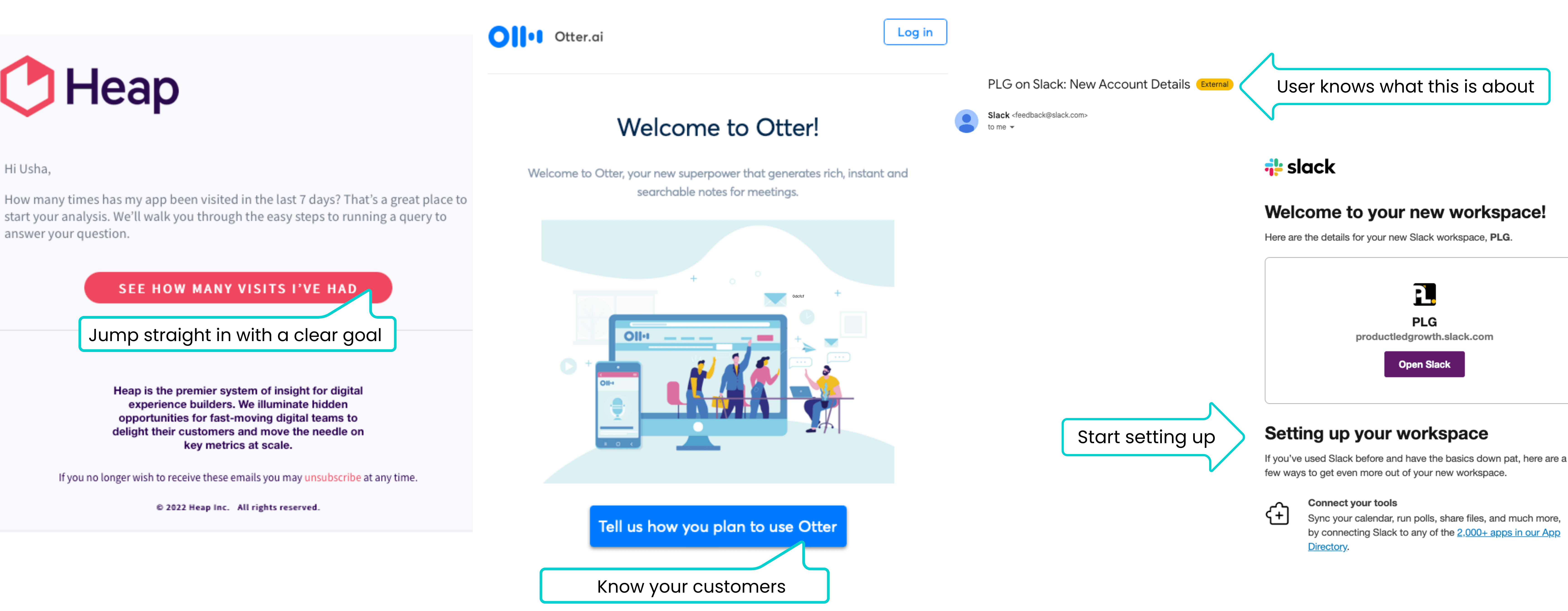 Welcome email examples