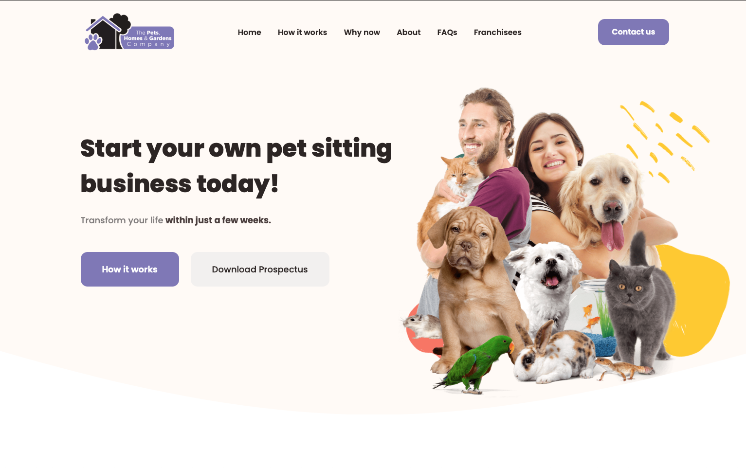 Pet Sitting Franchise Start a Pet Care Business The Pets, Homes & Gardens Company
