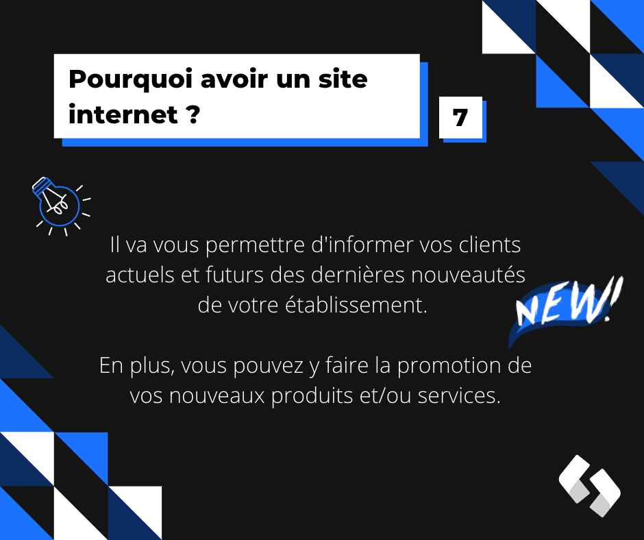 Pourquoi avoir un site internet ? 7