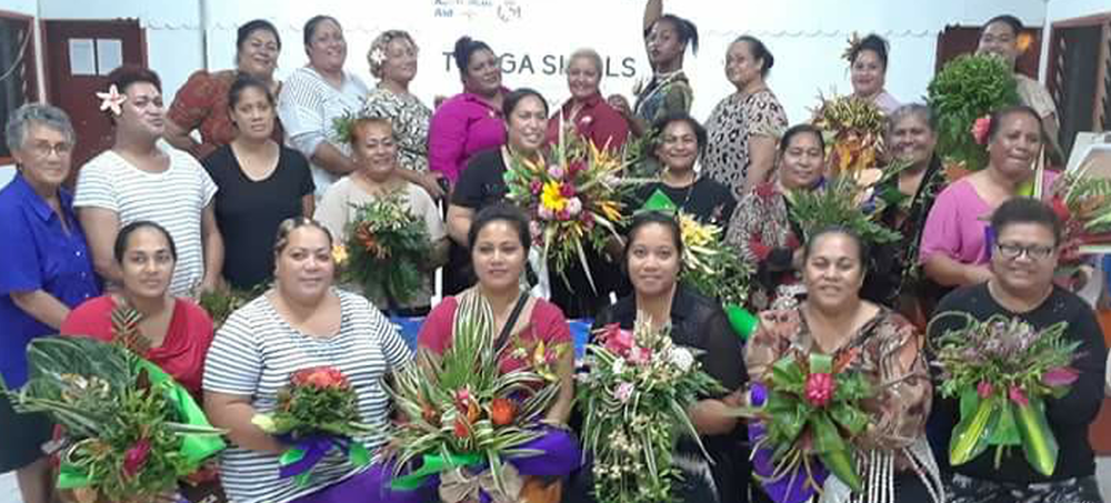 A group of climate activists in Tonga