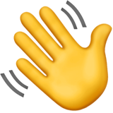 The emoji "wave"