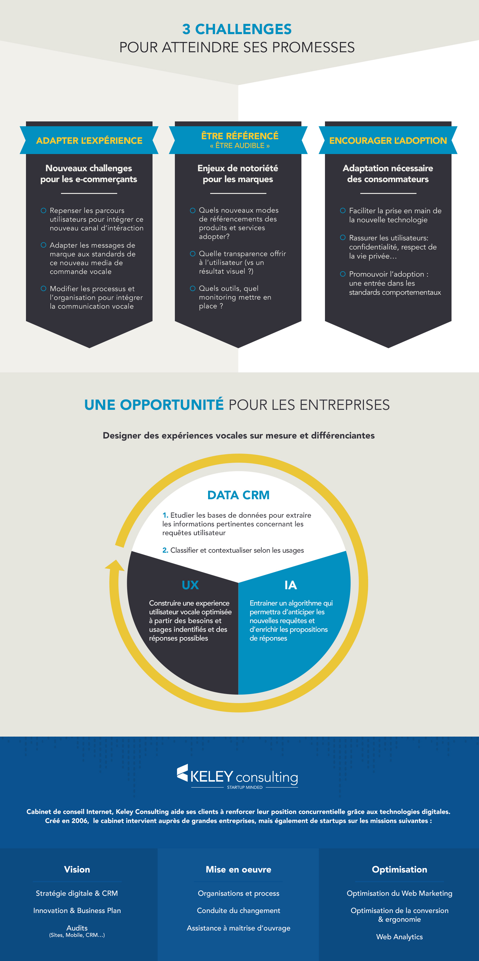 Infographie sur le voice commerce aujourd'hui: les prémices d'un nouveau marché