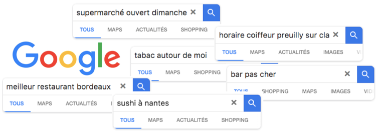 Capture de requêtes localisées de commerces sur Google