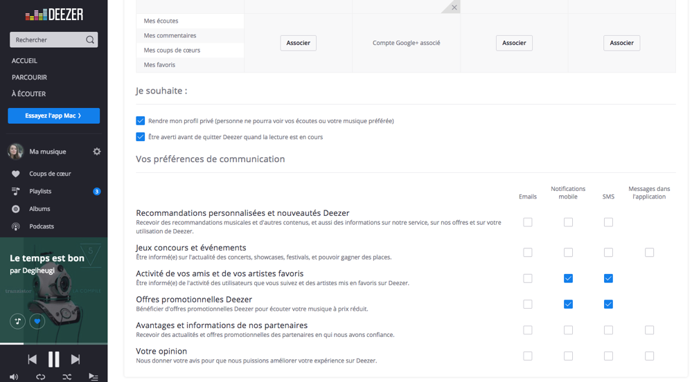 expertise UX améliorer l'expérience RGPD deezer