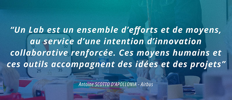 Citation sur la définition d'un Lab Innovation