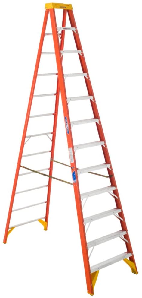 12 FT Fiberglass Step Ladder 