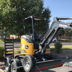 Trenching and planting from providence property maintenance landscaping commercial snow removal