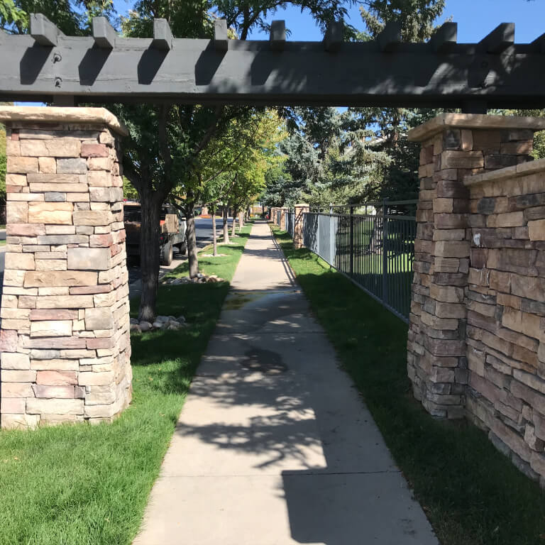 walkway and sidewalk from providence property maintenance landscaping commercial snow removal