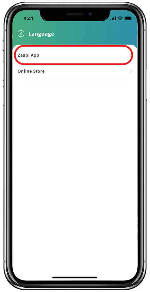 New Language Change Option of Application 2