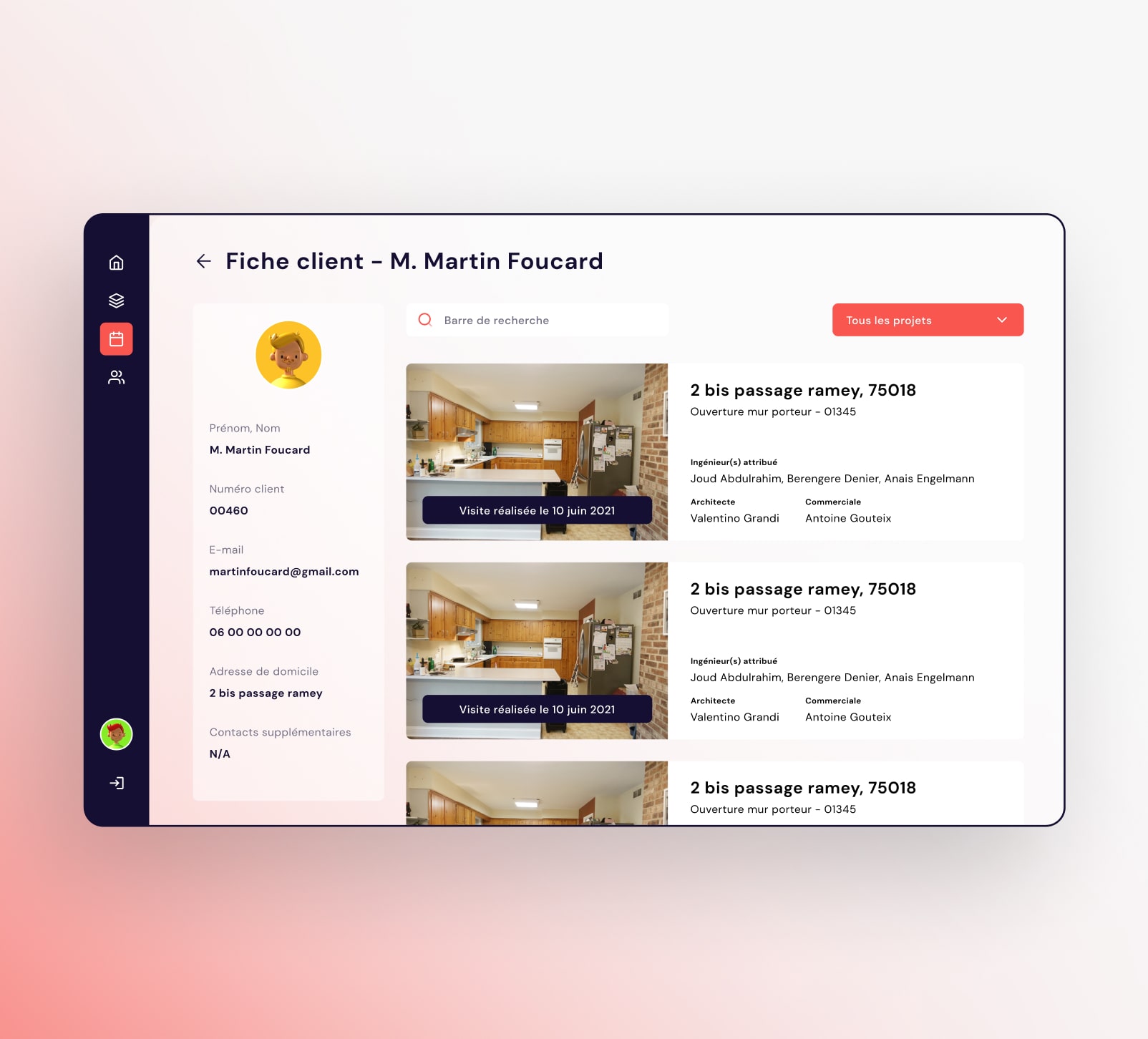 Mon bureau d'études plateforme refonte