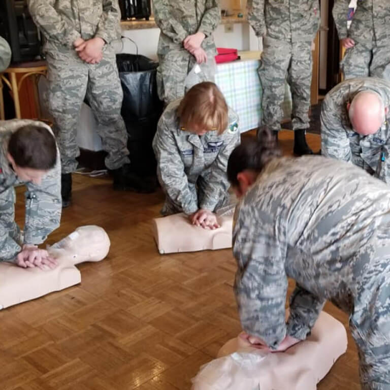 Military onsite CPR Training