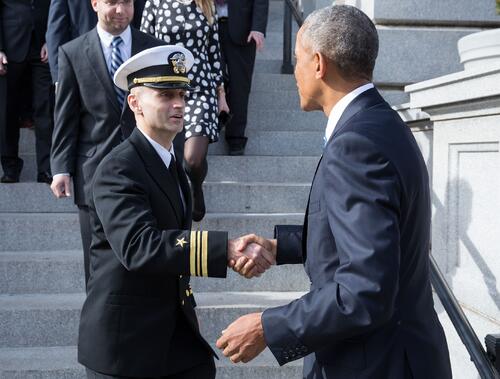 John Rahaghi with President Obama