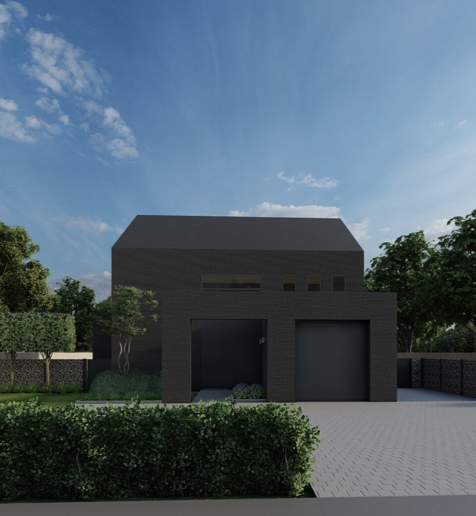 Op basis van schetsen maken we een 3D-tekening van uw tuin en oprit