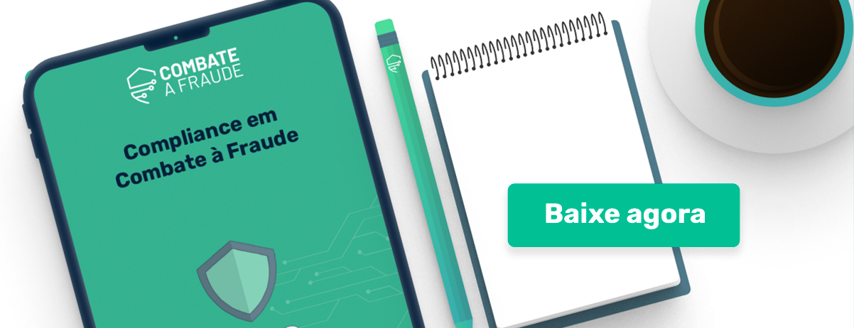 Banner com botão para baixar conteúdo sobre Compliance em Combate à Fraude