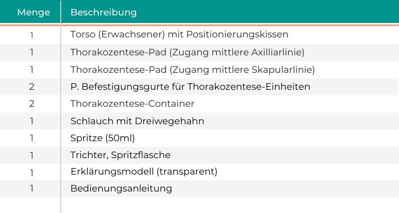 Simulator für ultraschallgeführte Thorakozentese