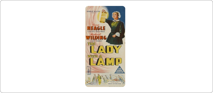 Florence Nightingale's life story is depicted in a gripping historical drama film. The Lady with the Lamp.