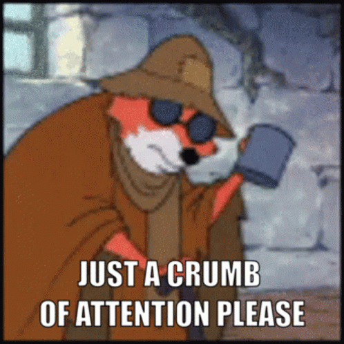 Attention is hard to get