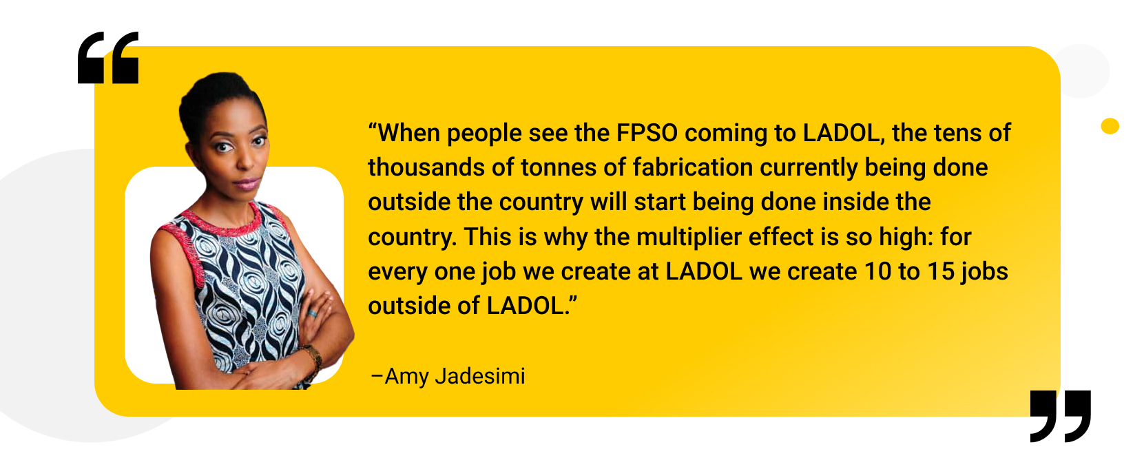 Amy Jadesimi shared