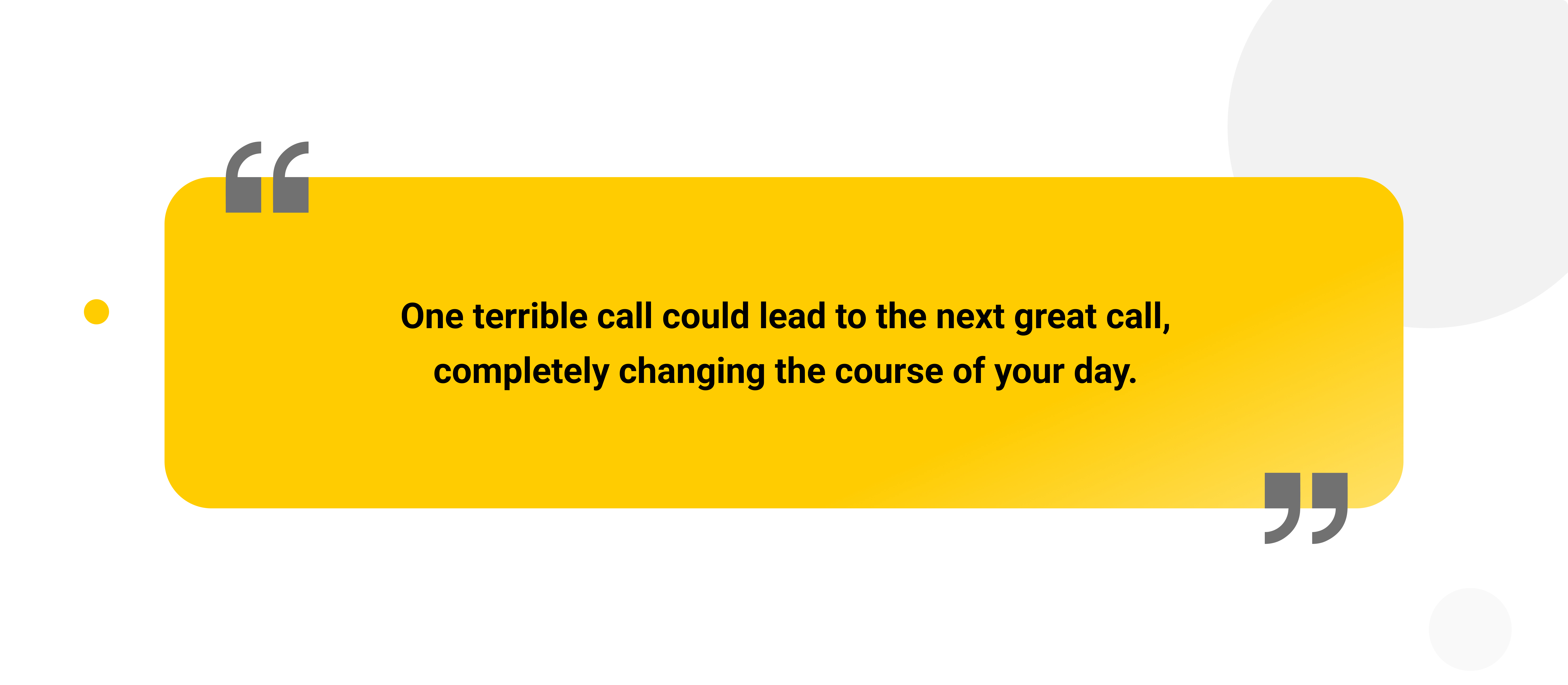 One terrible call