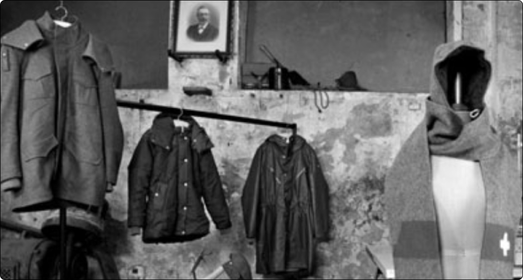 sleeping bags, parachutes, blankets, and wool coats