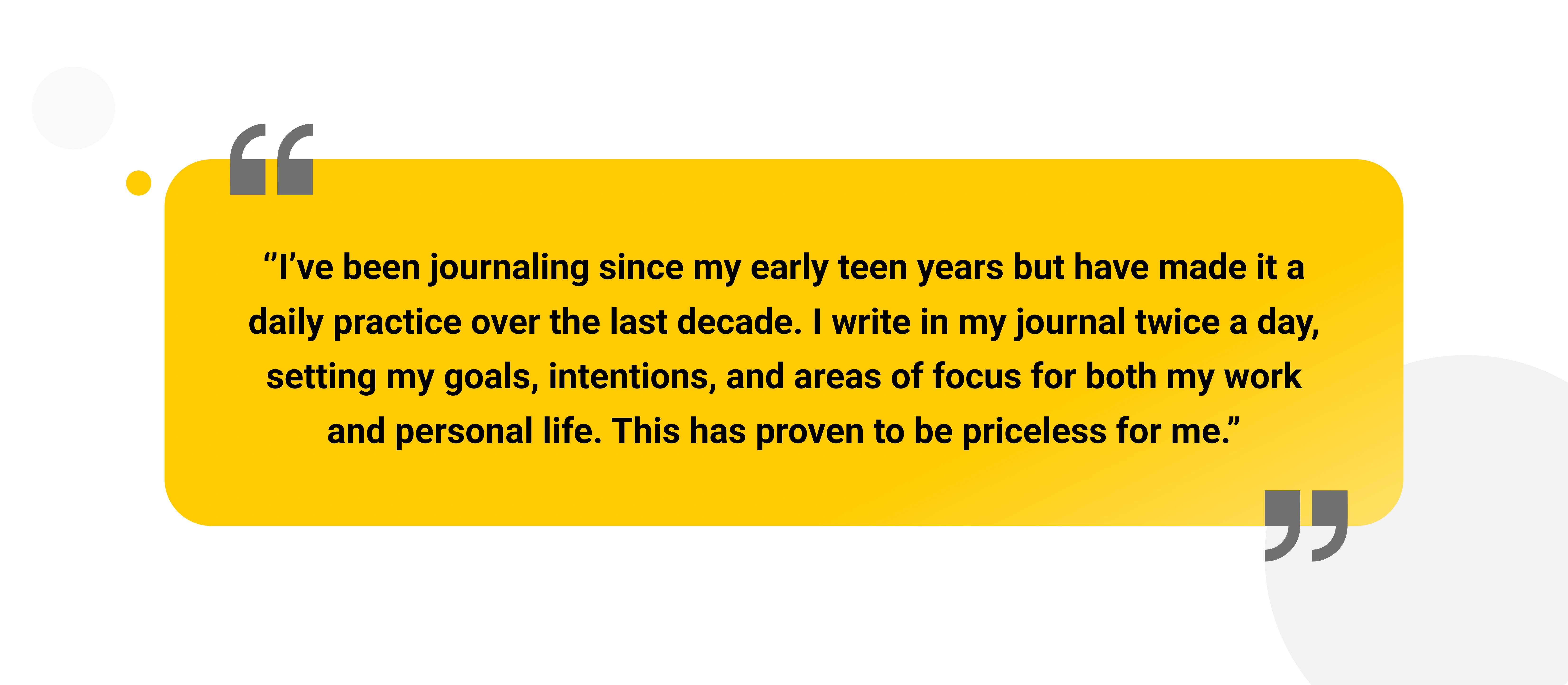 “What prompted him to start journal writing?”