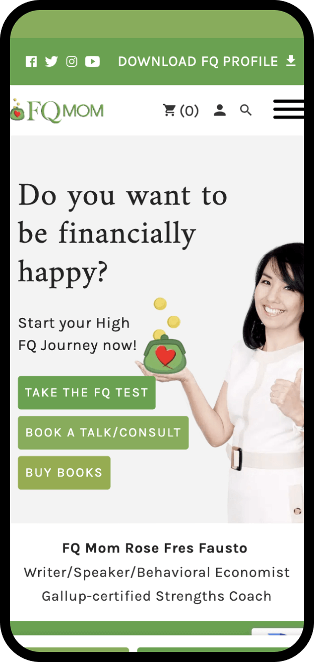 Web design screenshot of Behavioral Economist website