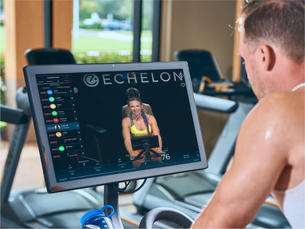 Man riding Echelon bike