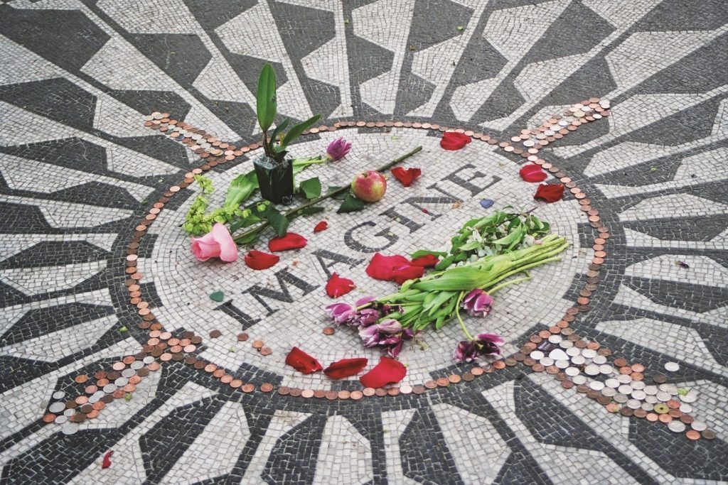 John Lennon Monument Strawberry Fields Forever