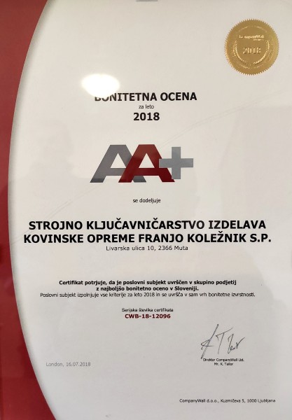 Kovinsrstvo in ključavničarstvo Koležnik