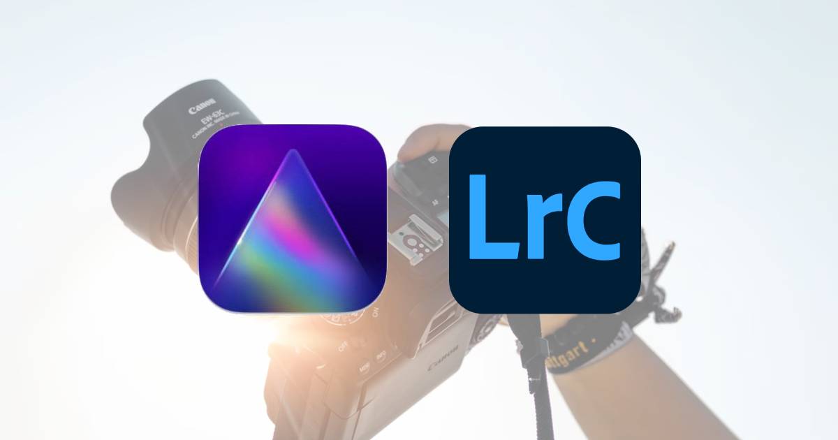 Logos of Luminar AI and Lightroom Classic