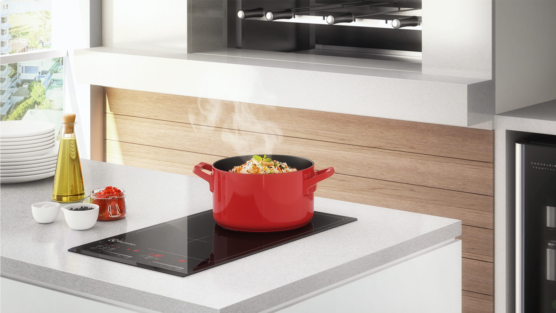 IC30 Cooktop Dominó 2 Zonas de Indução Preto