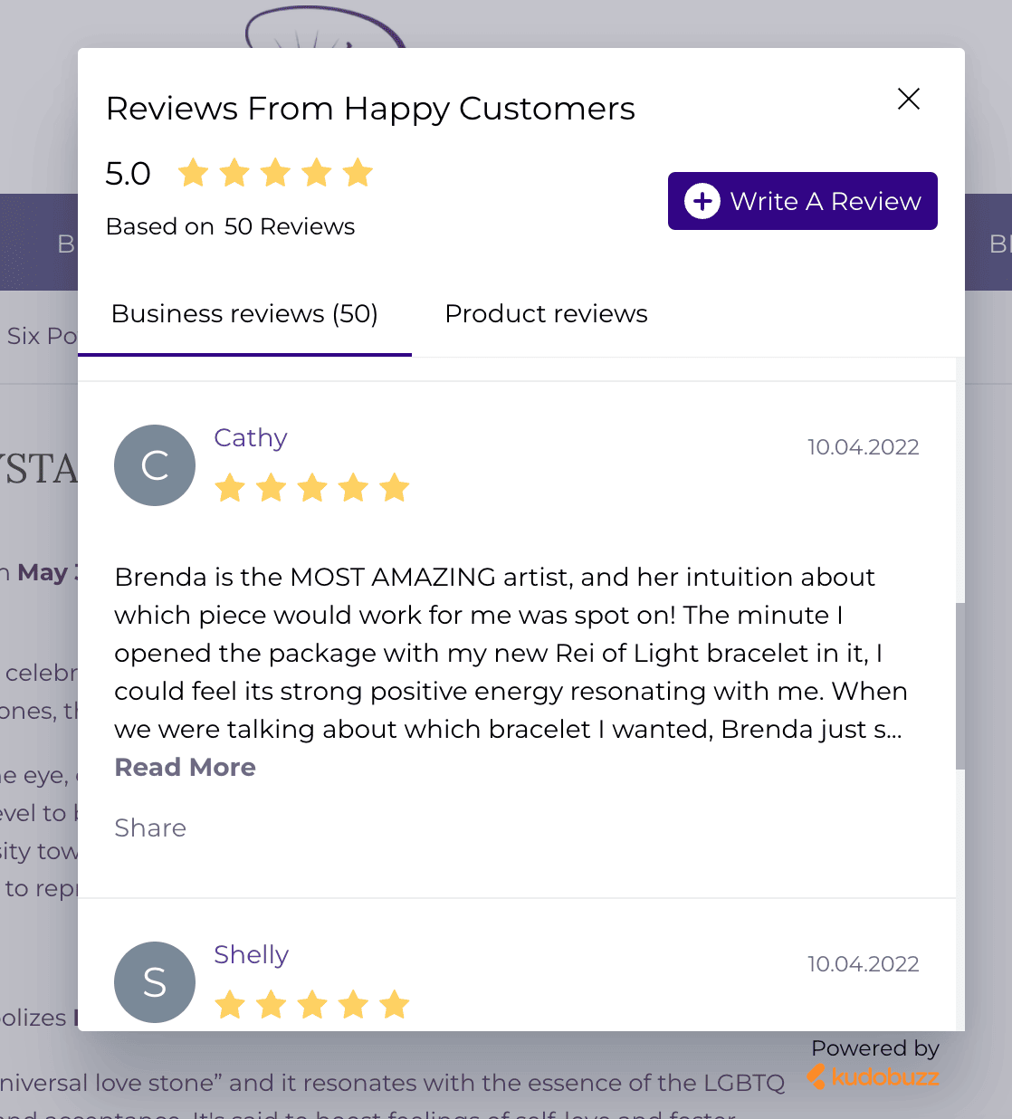 Image showing "Reviews from happy customers"