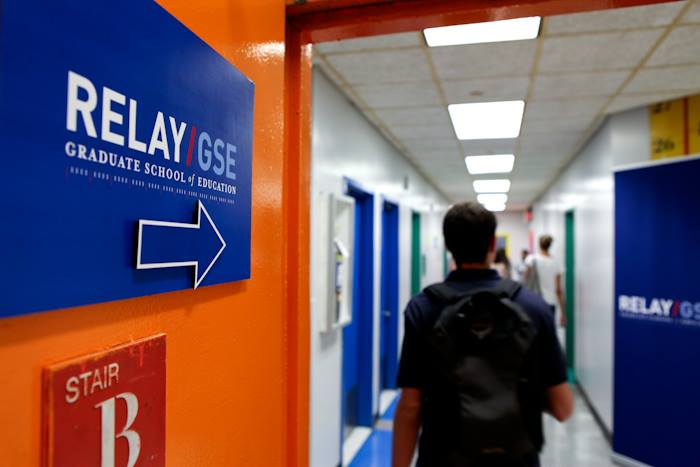 Relay GSE sign on Relay campus.