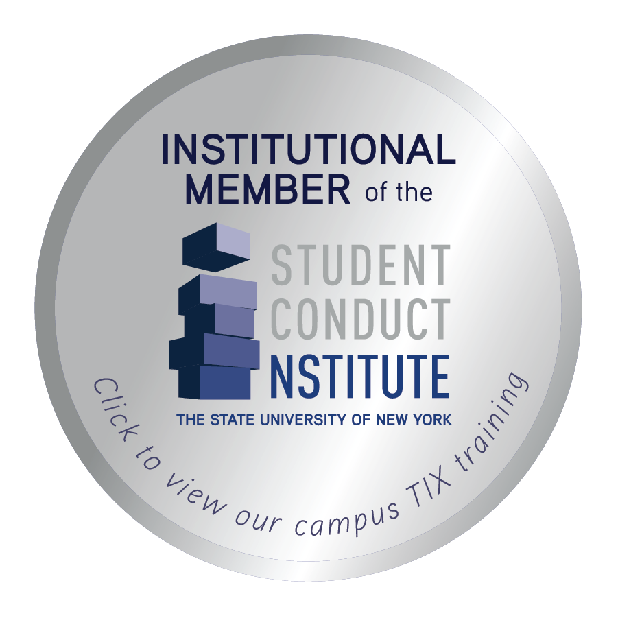 Seal reads "Institutional Member of the Student Conduct Institute."