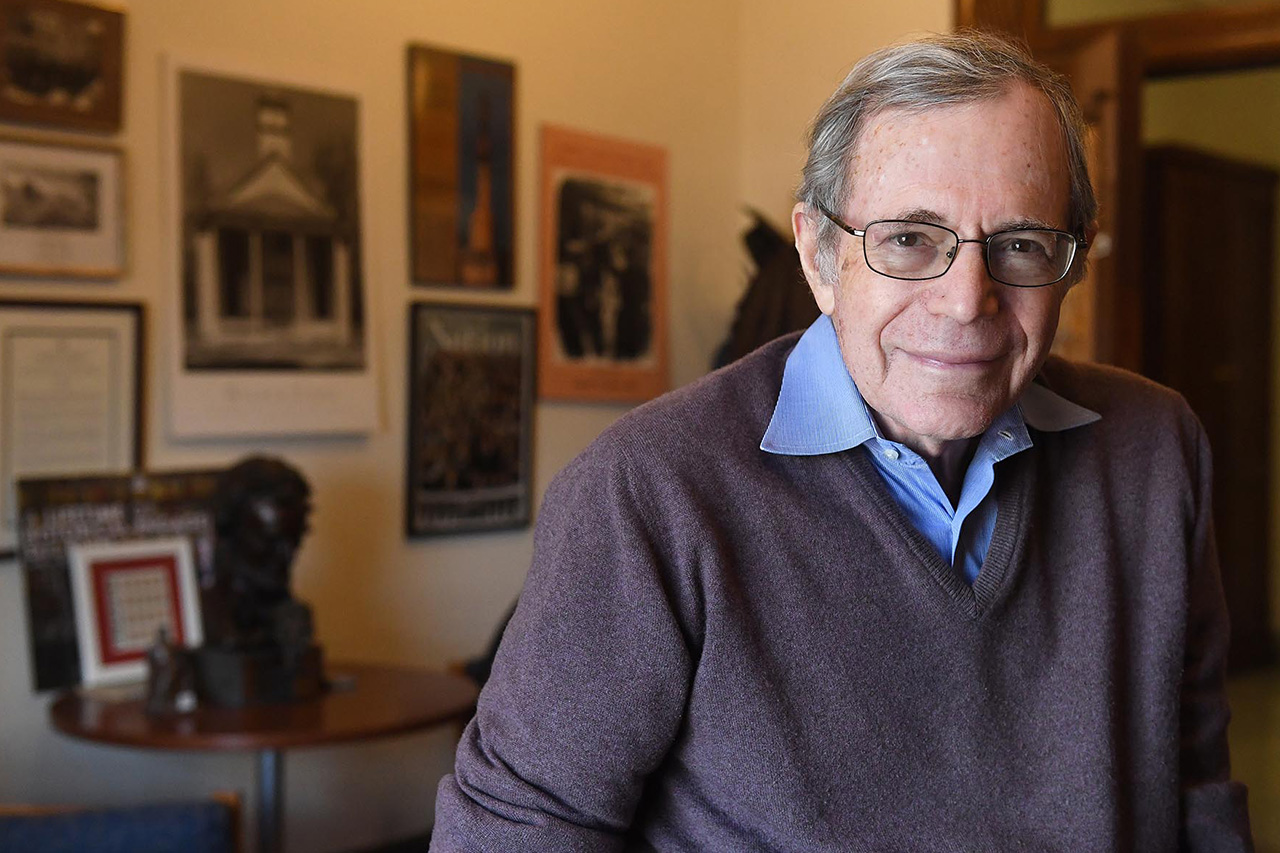 Dr. Eric Foner in his office.